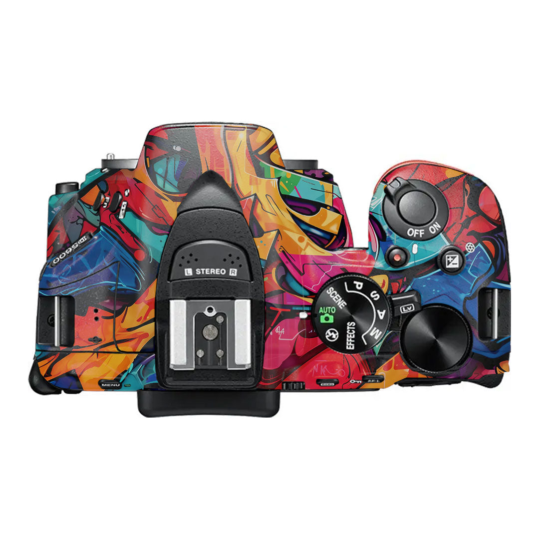 Urban Graffiti Explosion Nikon D5600 Camera Skin