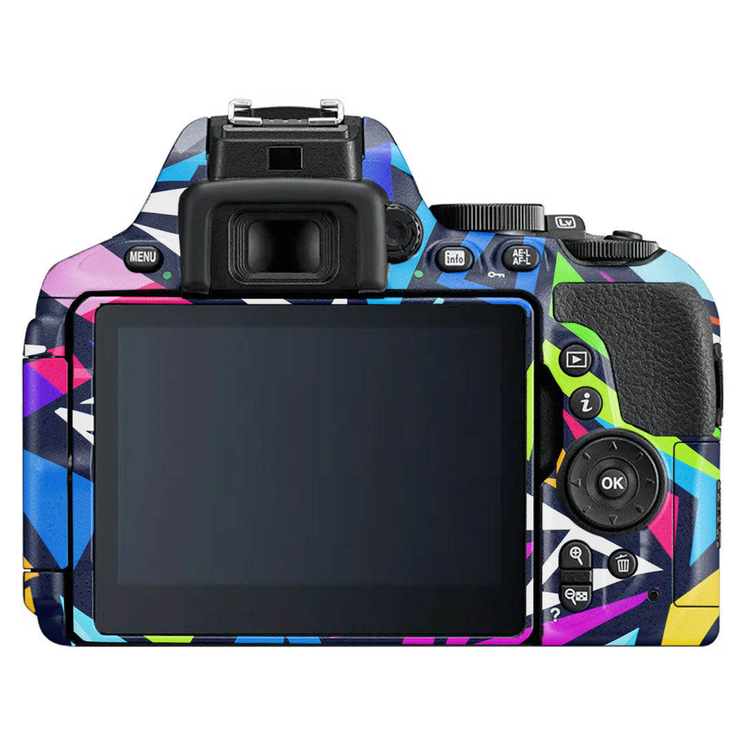Bold Geometric Pop Nikon D5600 Camera Skin