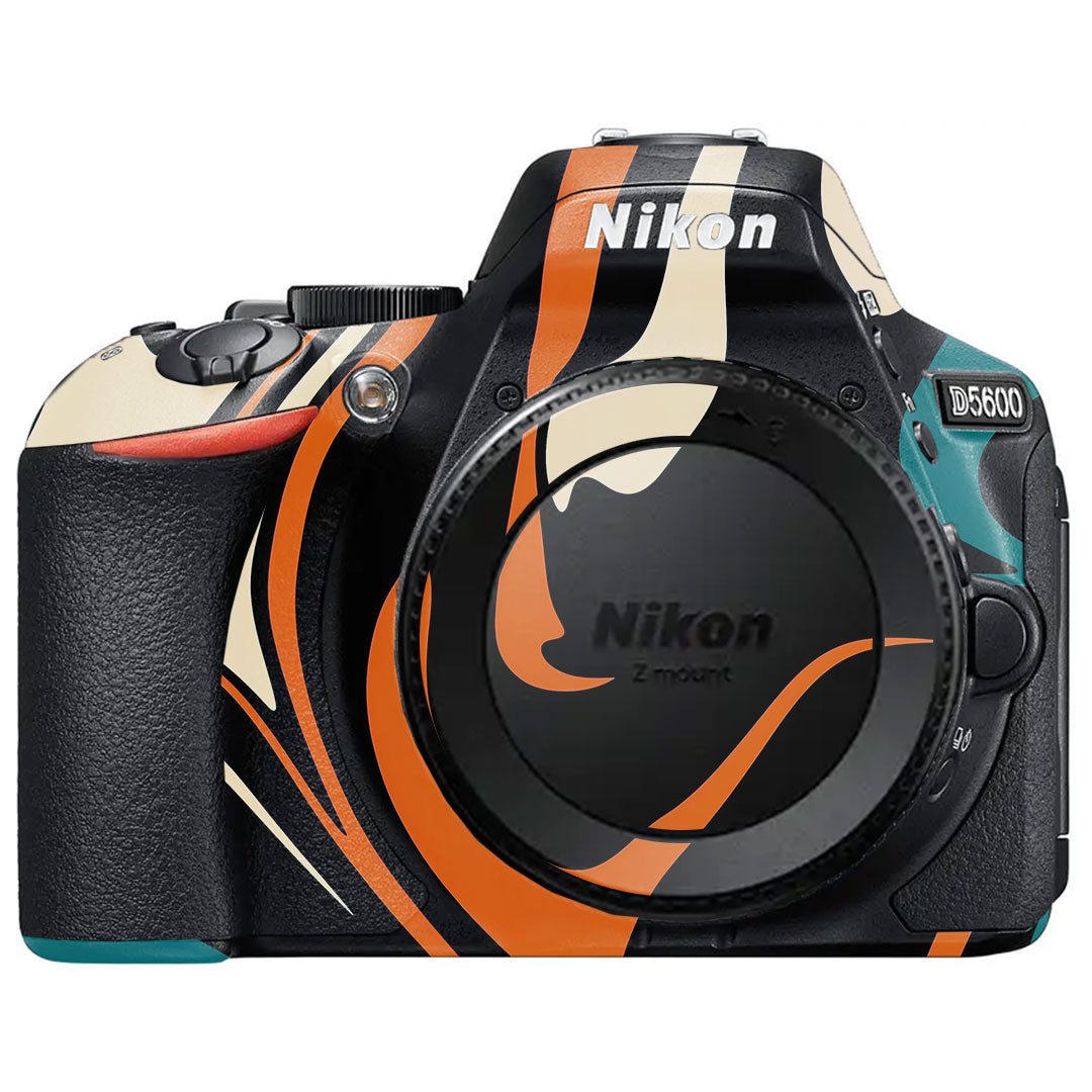 Mid-Century Abstract Swirl Nikon D5600 Camera Skin