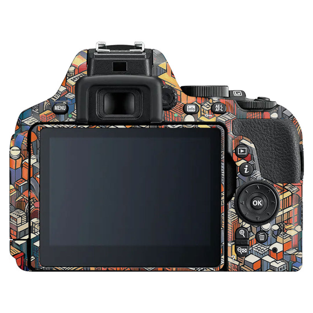Isometric Cityscape Nikon D5600 Camera Skin