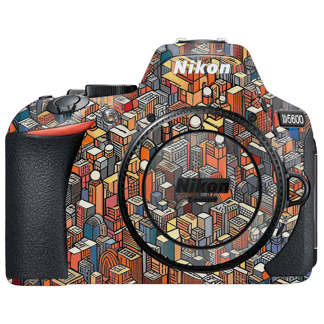 Isometric Cityscape Nikon D5600 Camera Skin