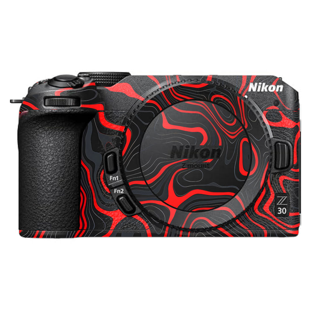 Crimson Waves Nikon Z30 Camera Skin