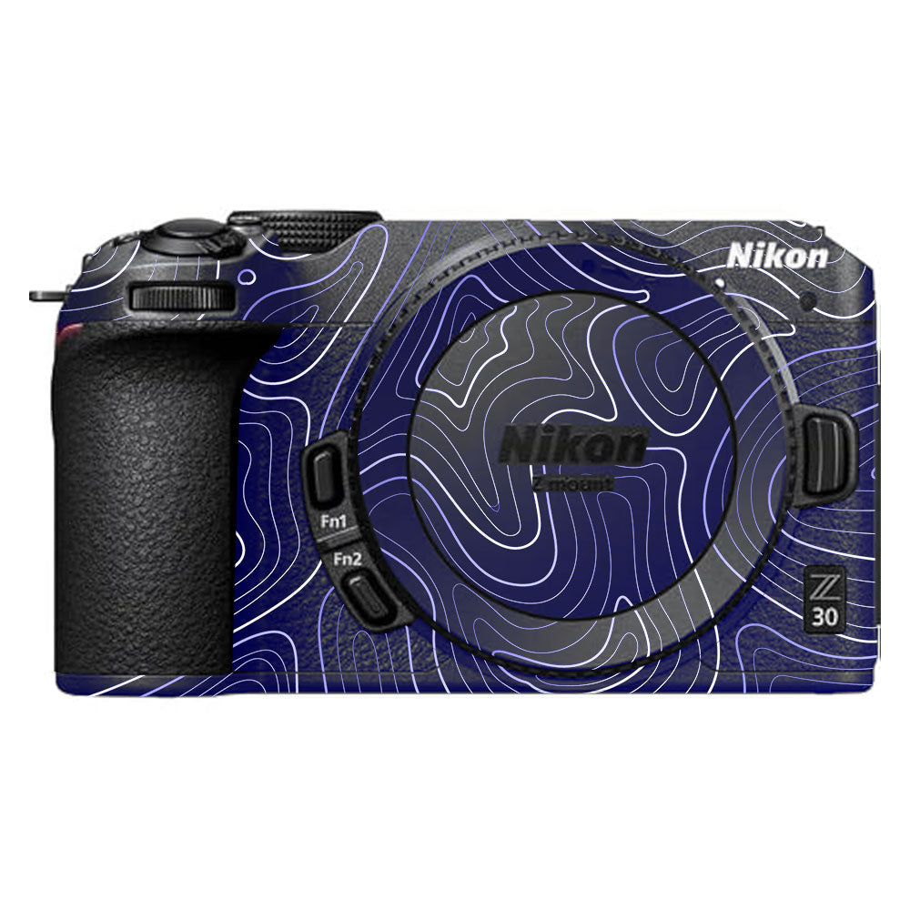 Deep Blue Contour Nikon Z30 Camera Skin