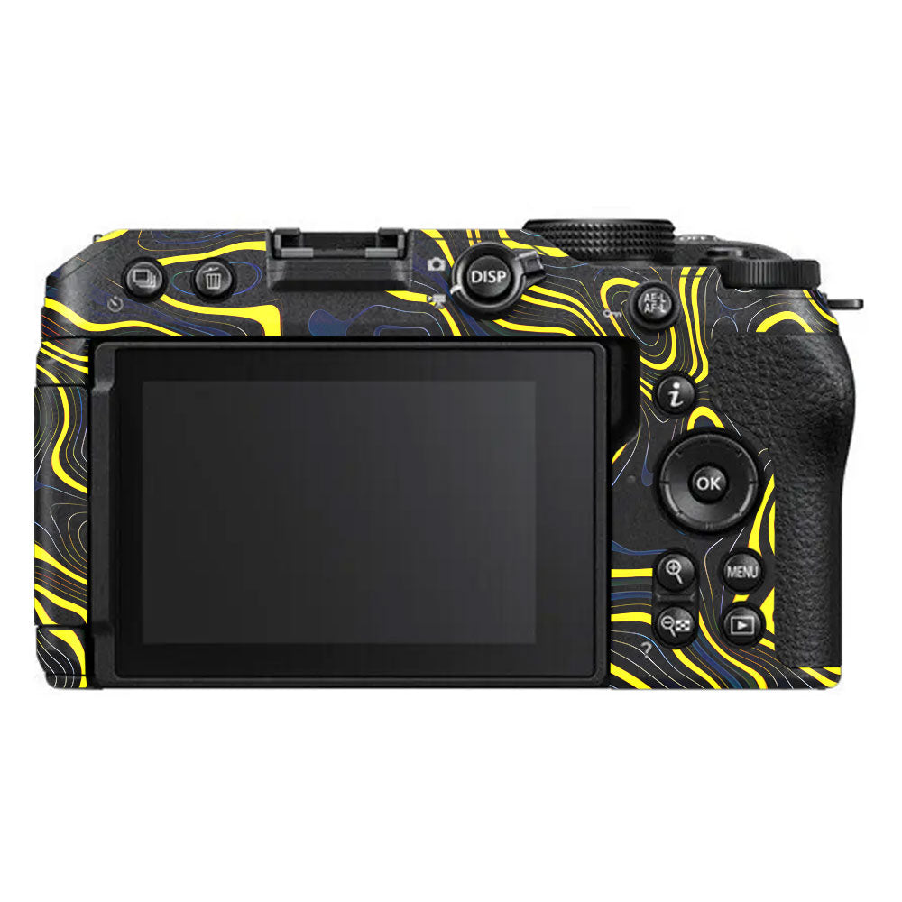 Neon Lava Contours Nikon Z30 Camera Skin