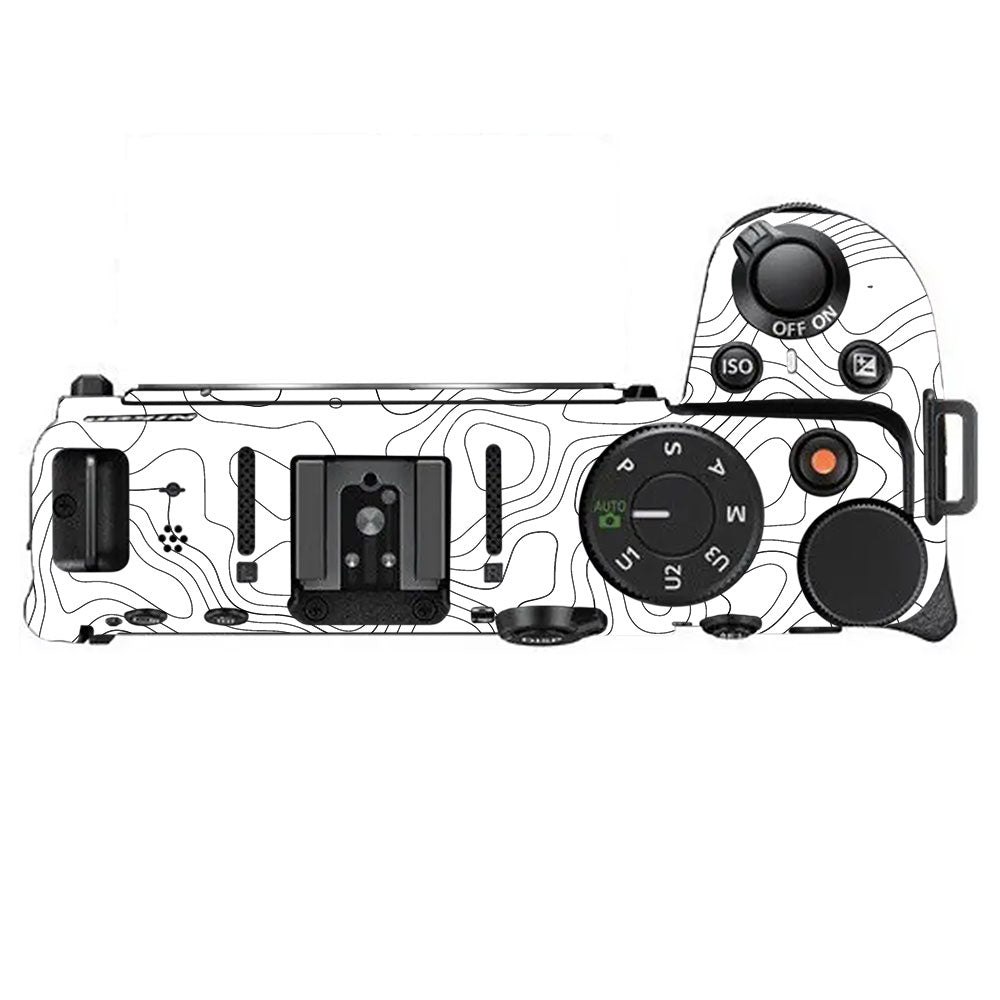 White Contour Design Nikon Z30 Camera Skin