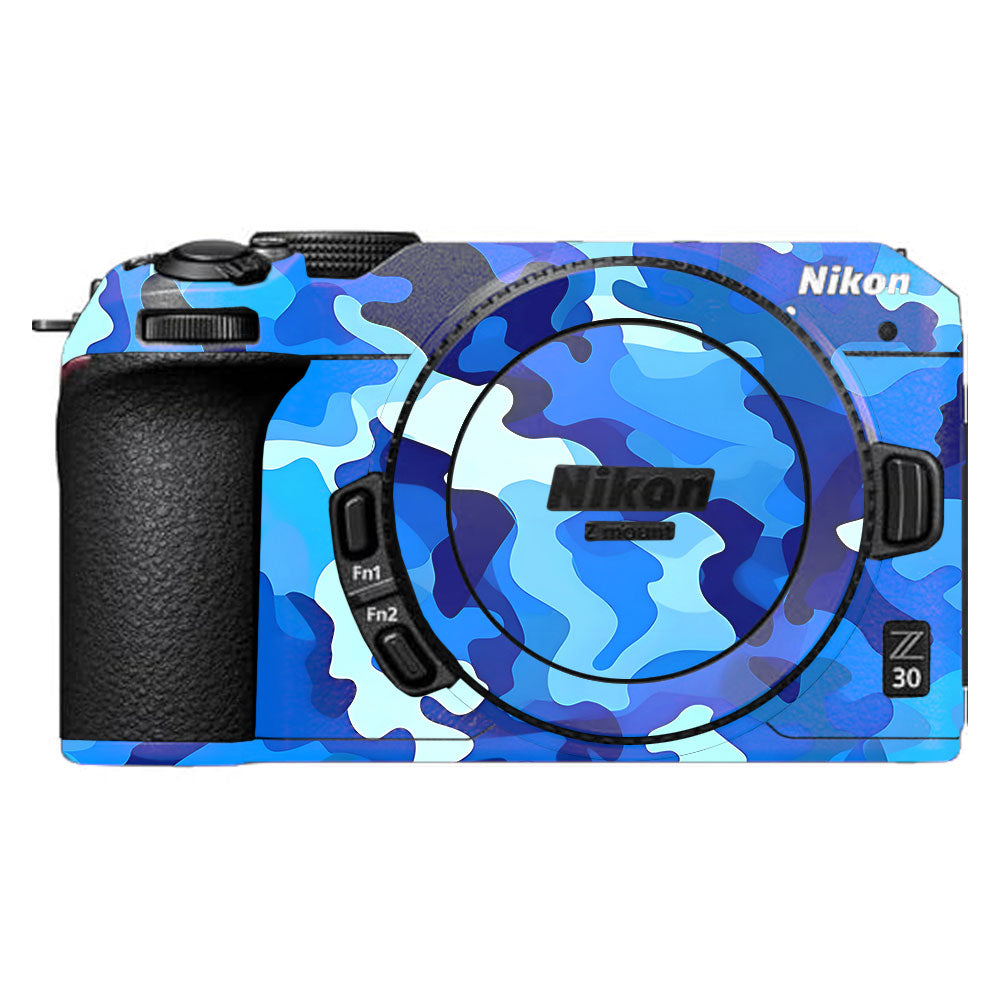 Arctic Blue Camo Pattern Nikon Z30 Camera Skin