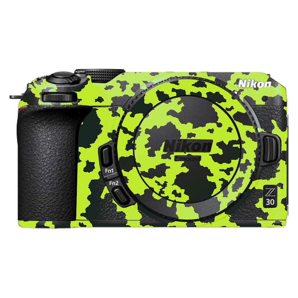Neon Green Splatter Nikon Z30 Camera Skin
