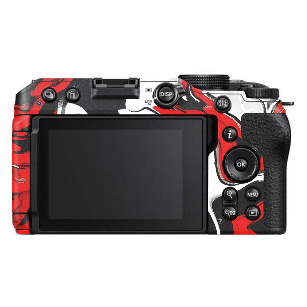 Scarlet and White Motion Nikon Z30 Camera Skin