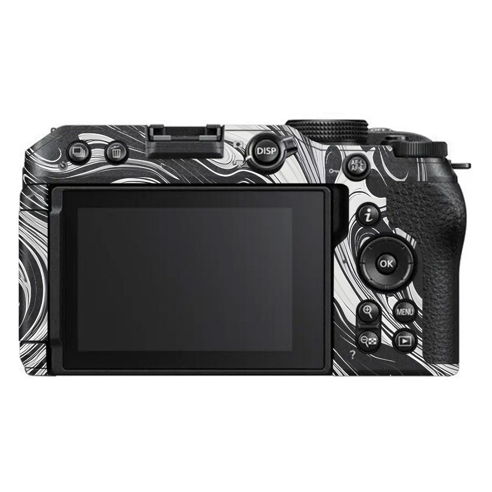 Black and White Marble Nikon Z30 Camera Skin
