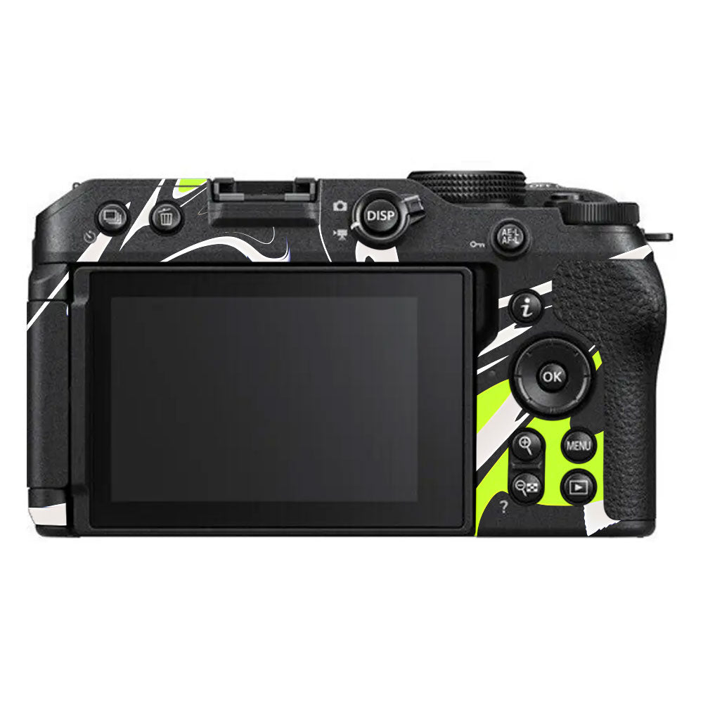 Neon Green and Black Pattern Nikon Z30 Camera Skin