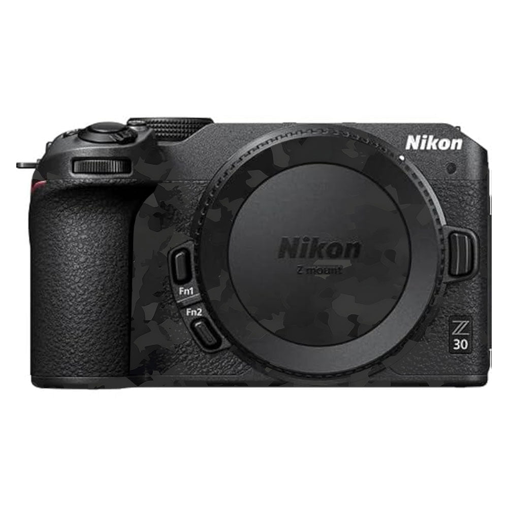 Black Camouflage Nikon Z30 Camera Skin