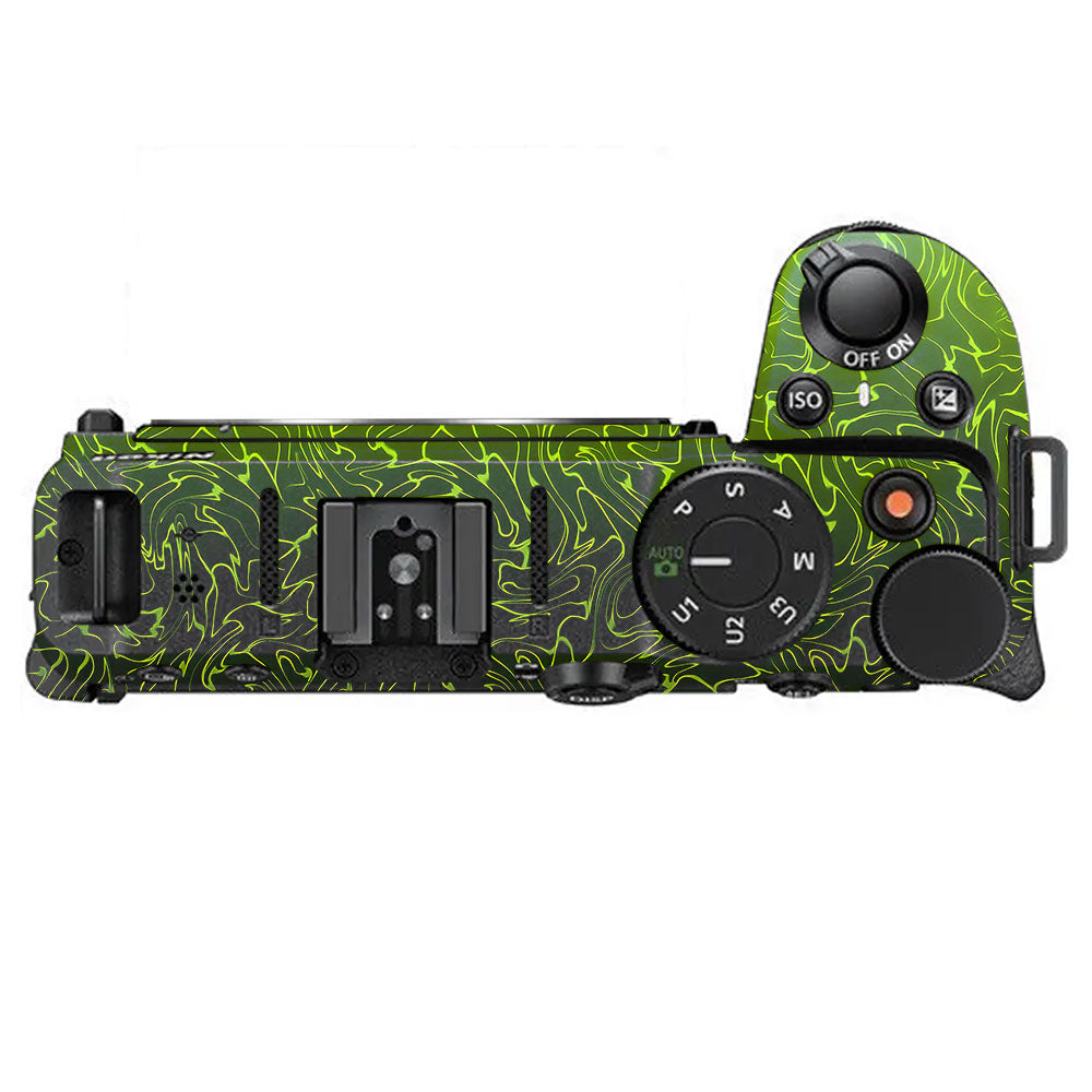 Lime Yellow to Black Gradient Nikon Z30 Camera Skin