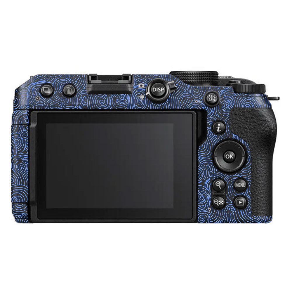 Blue Spirals Nikon Z30 Camera Skin