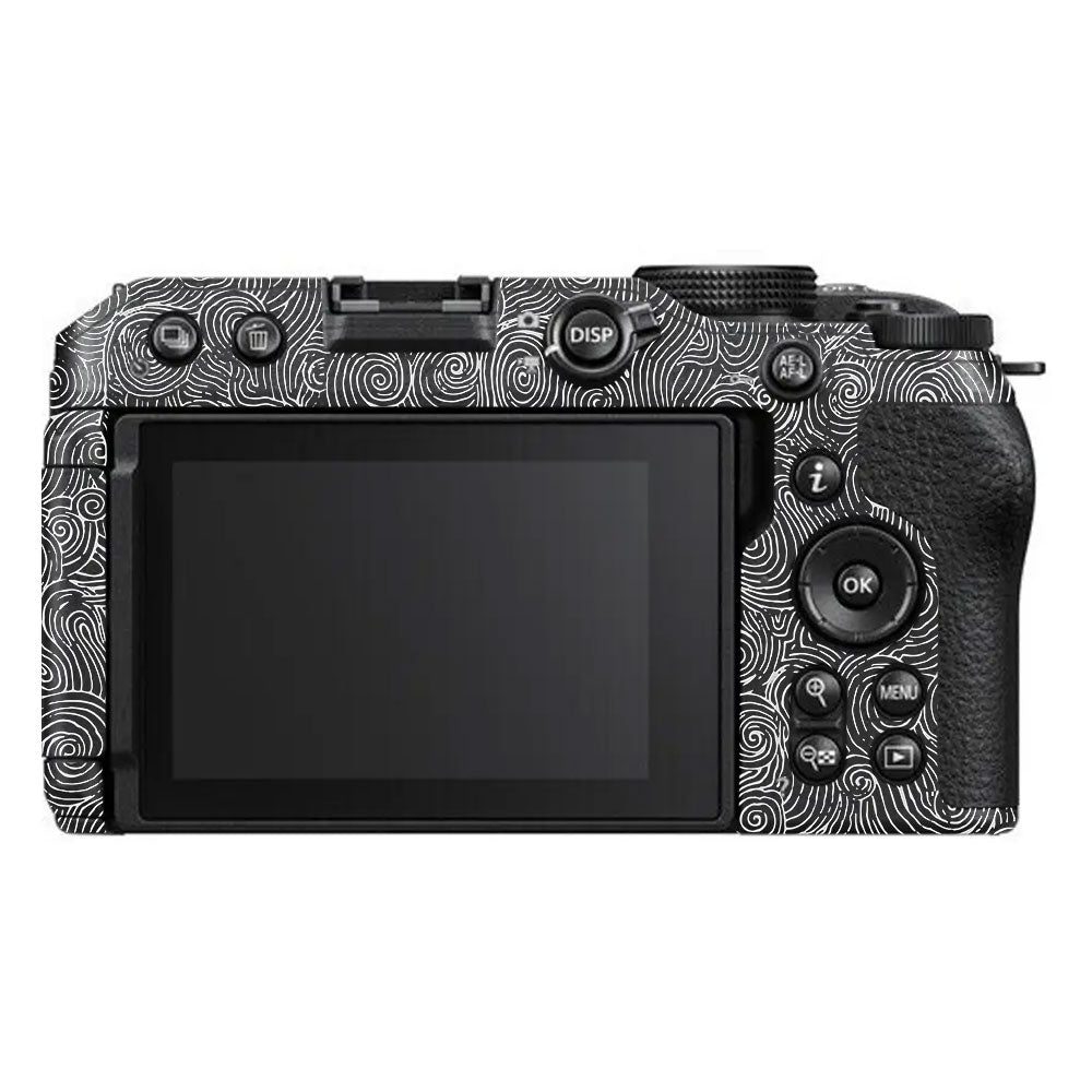 White Spirals Nikon Z30 Camera Skin