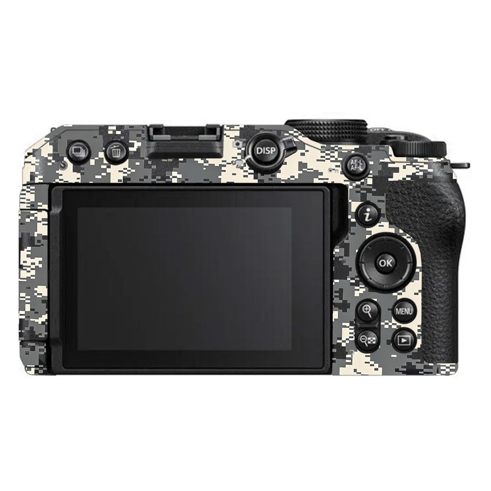 Grey Black Pixel Nikon Z30 Camera Skin