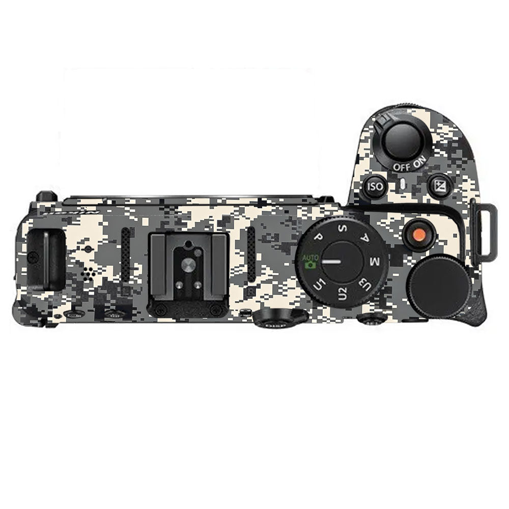 Grey Black Pixel Nikon Z30 Camera Skin