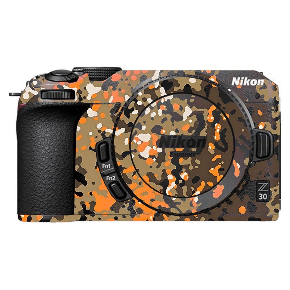 Orange Brown Spot  Nikon Z30 Camera Skin