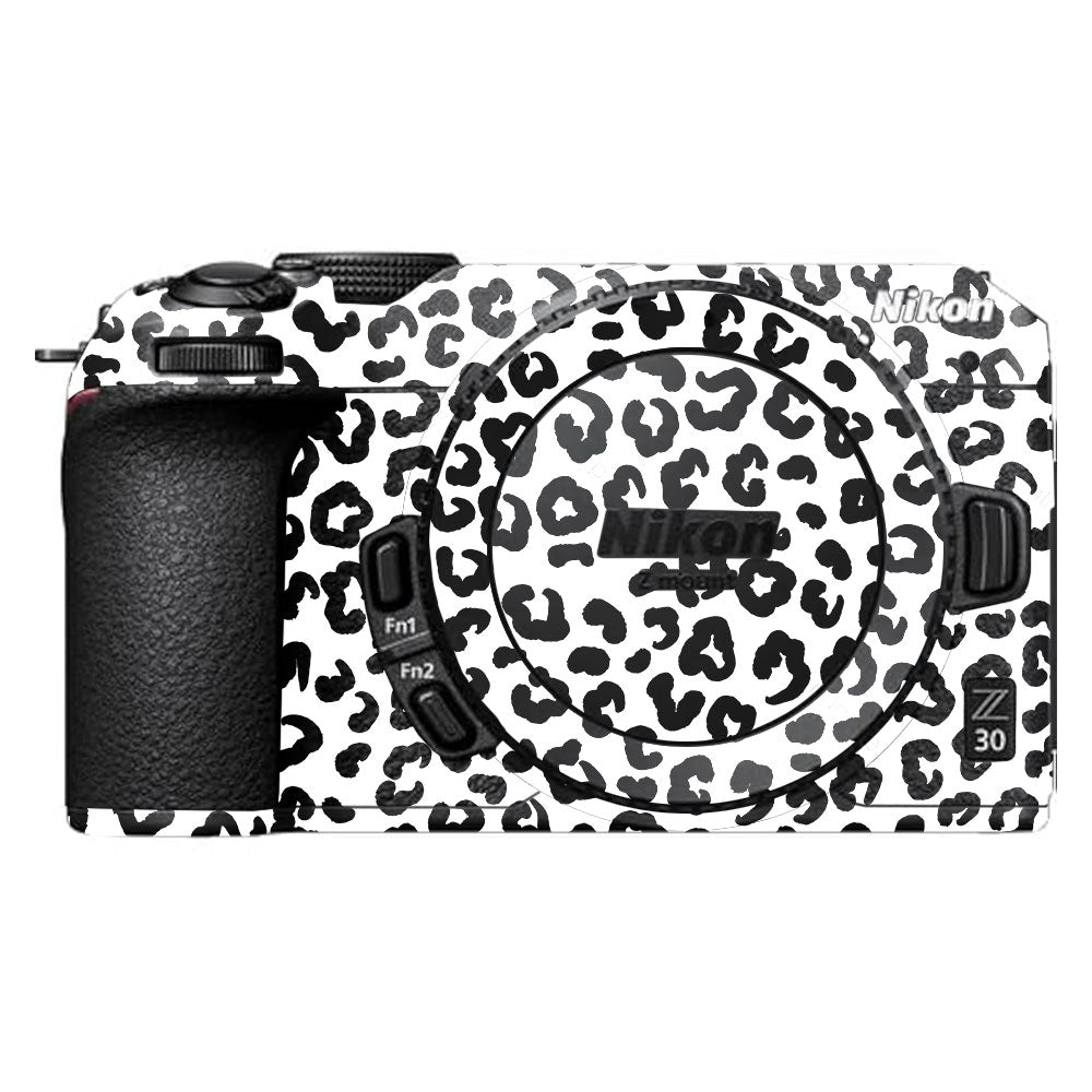 White Leopard Nikon Z30 Camera Skin