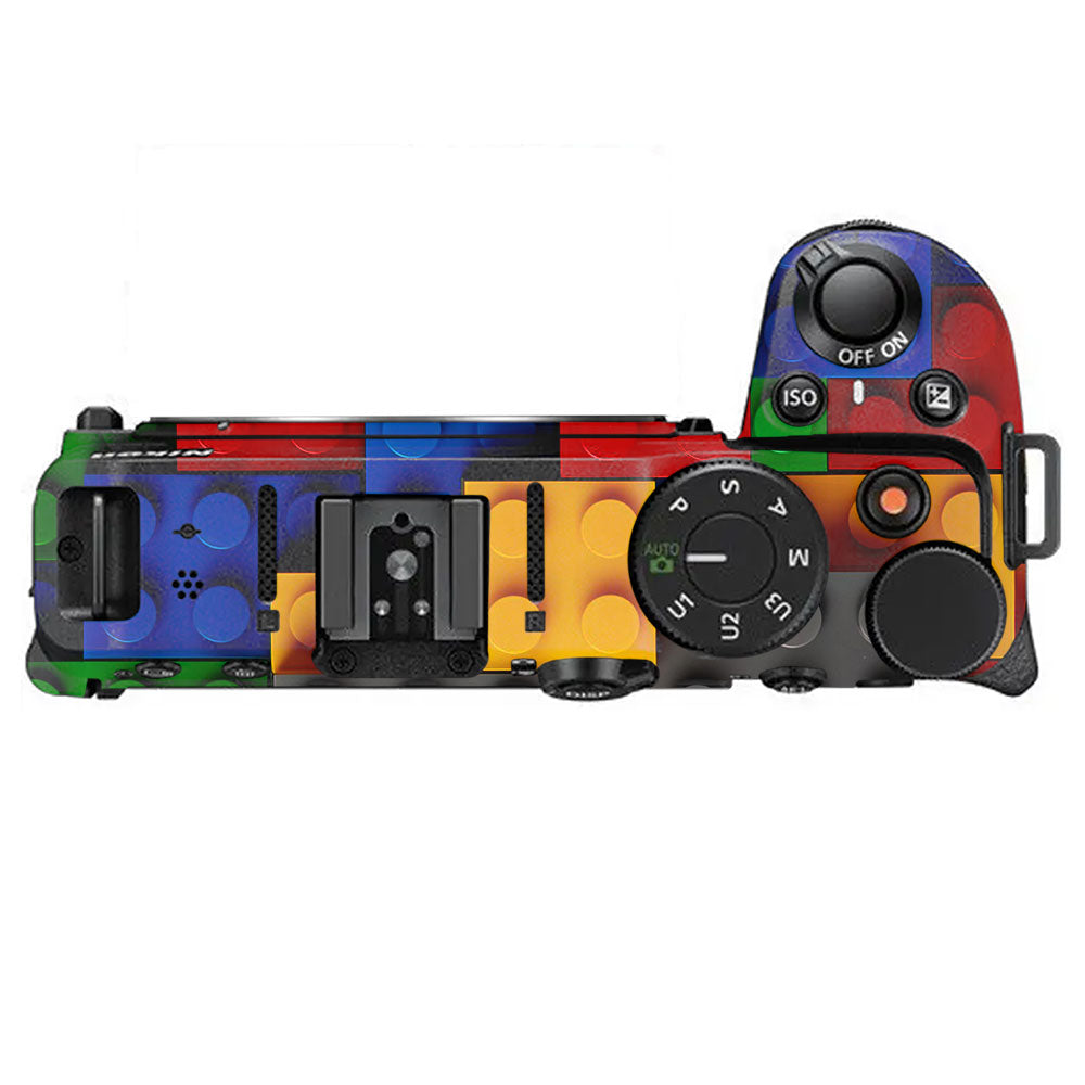 Colorful LEGO Brick Wall Pattern Nikon Z30 Camera Skin