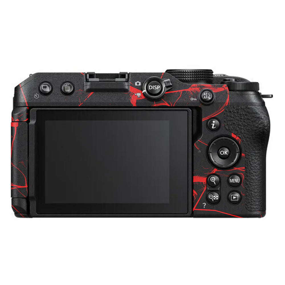 Red Neural Grid Nikon Z30 Camera Skin