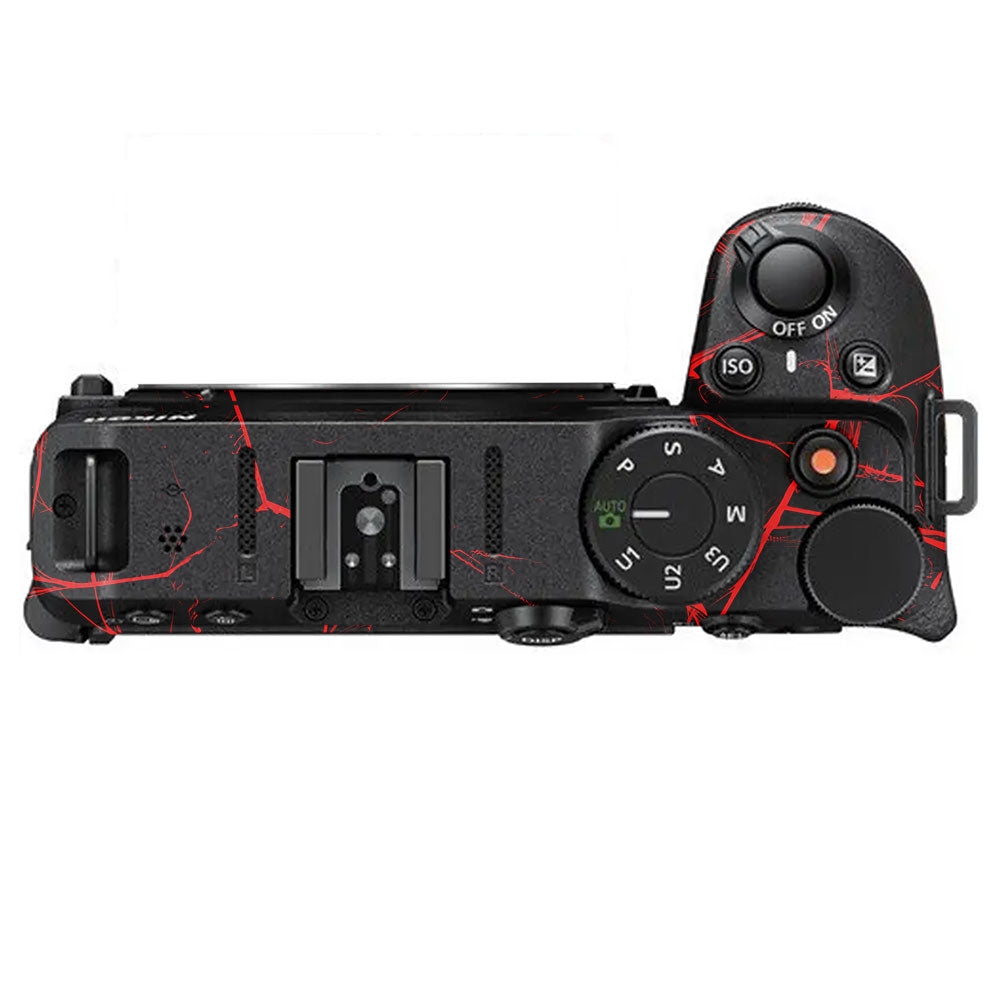 Red Neural Grid Nikon Z30 Camera Skin