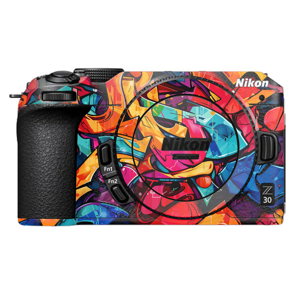 Urban Graffiti Explosion Nikon Z30 Camera Skin