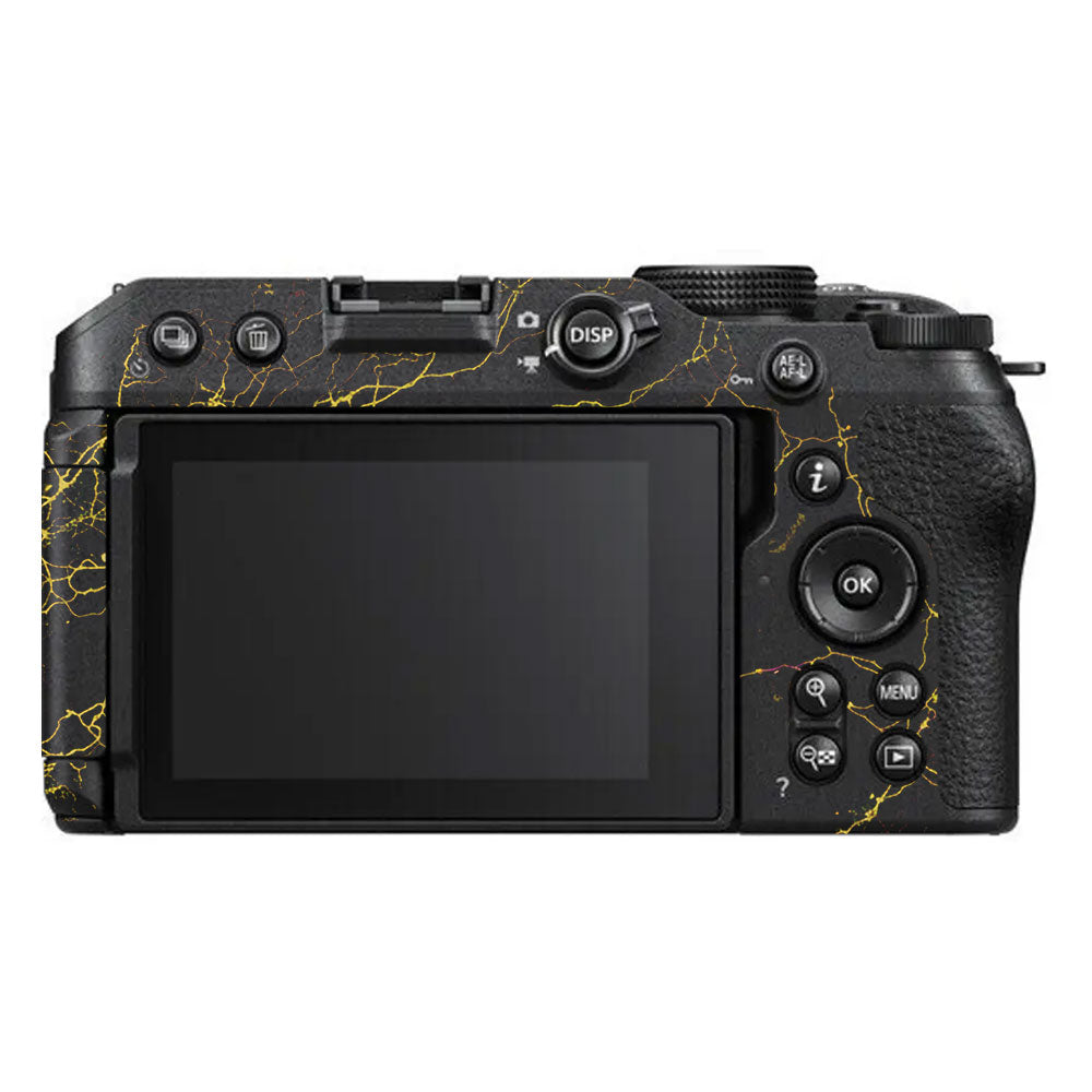 Electric Gold Veins Nikon Z30 Camera Skin