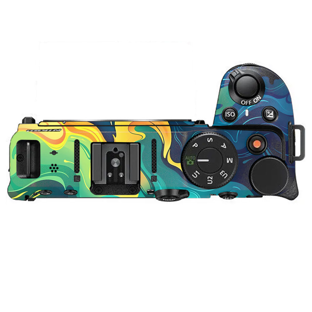 Rainbow Liquid Fusion Nikon Z30 Camera Skin