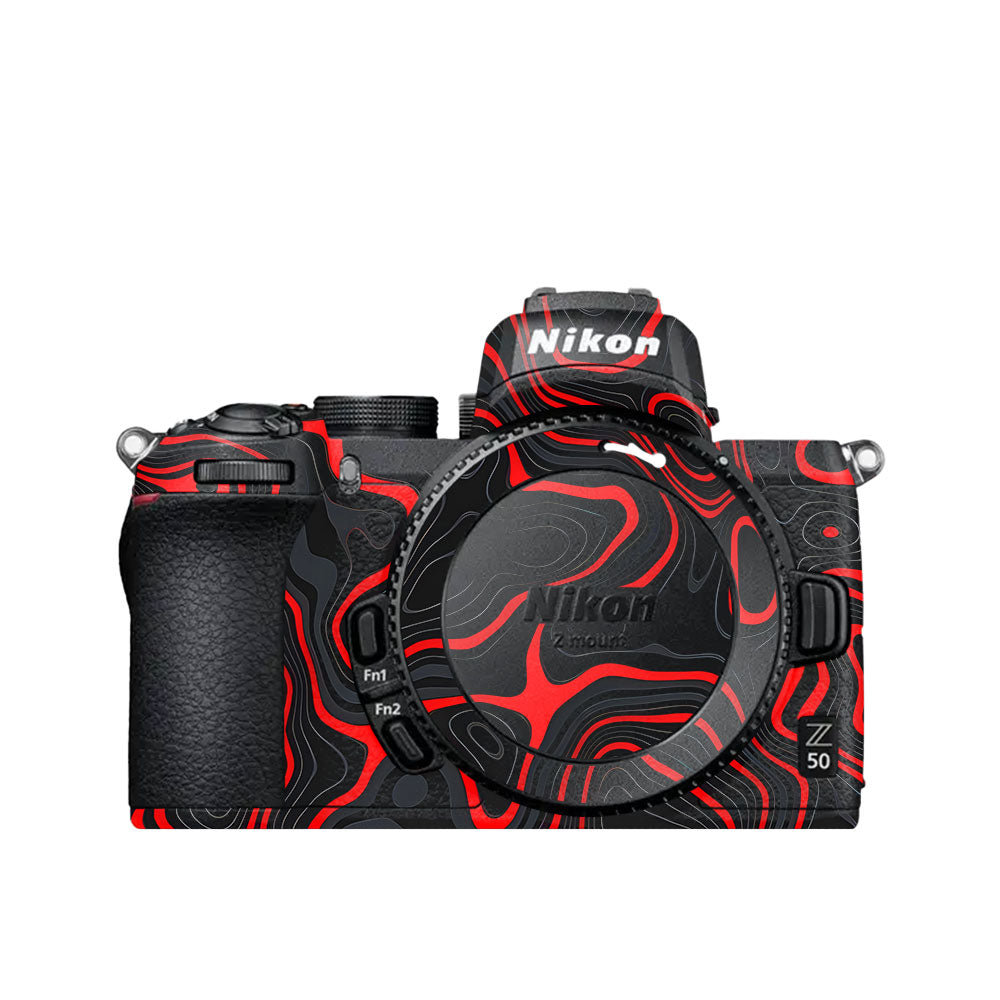 Crimson Waves Nikon Z50 Camera Skin
