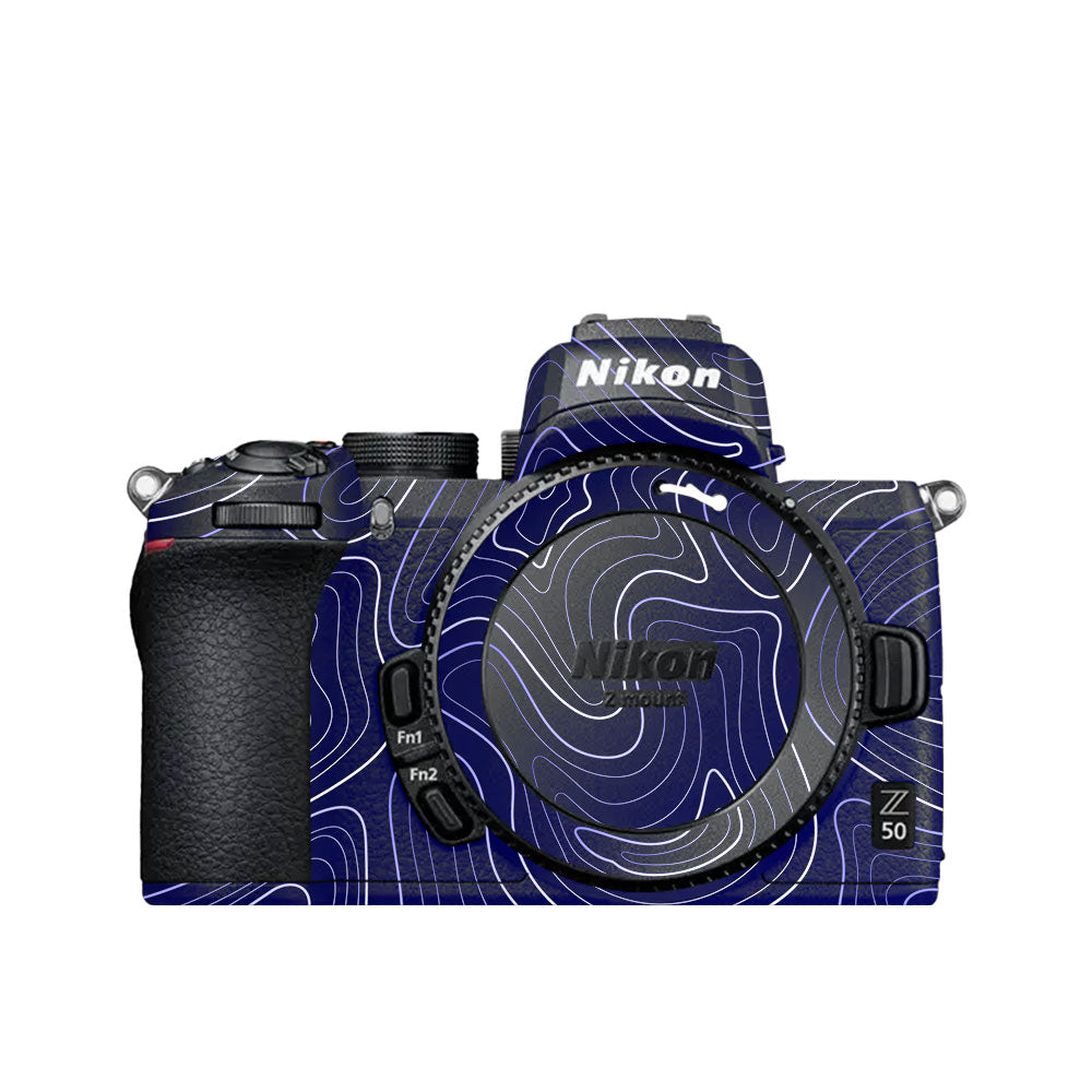 Deep Blue Contour Nikon Z50 Camera Skin