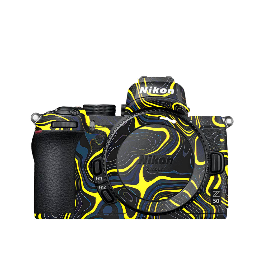 Neon Lava Contours Nikon Z50 Camera Skin