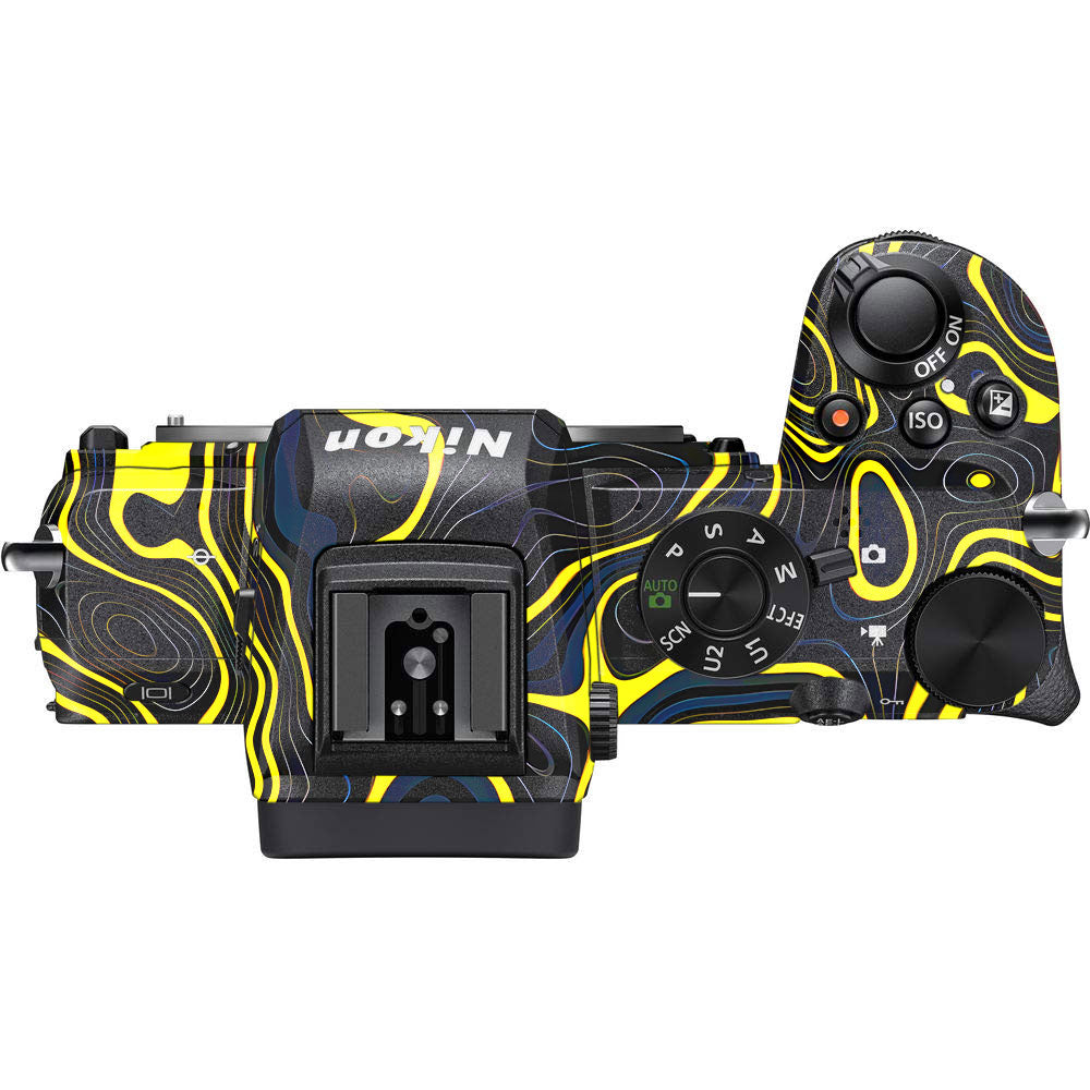 Neon Lava Contours Nikon Z50 Camera Skin