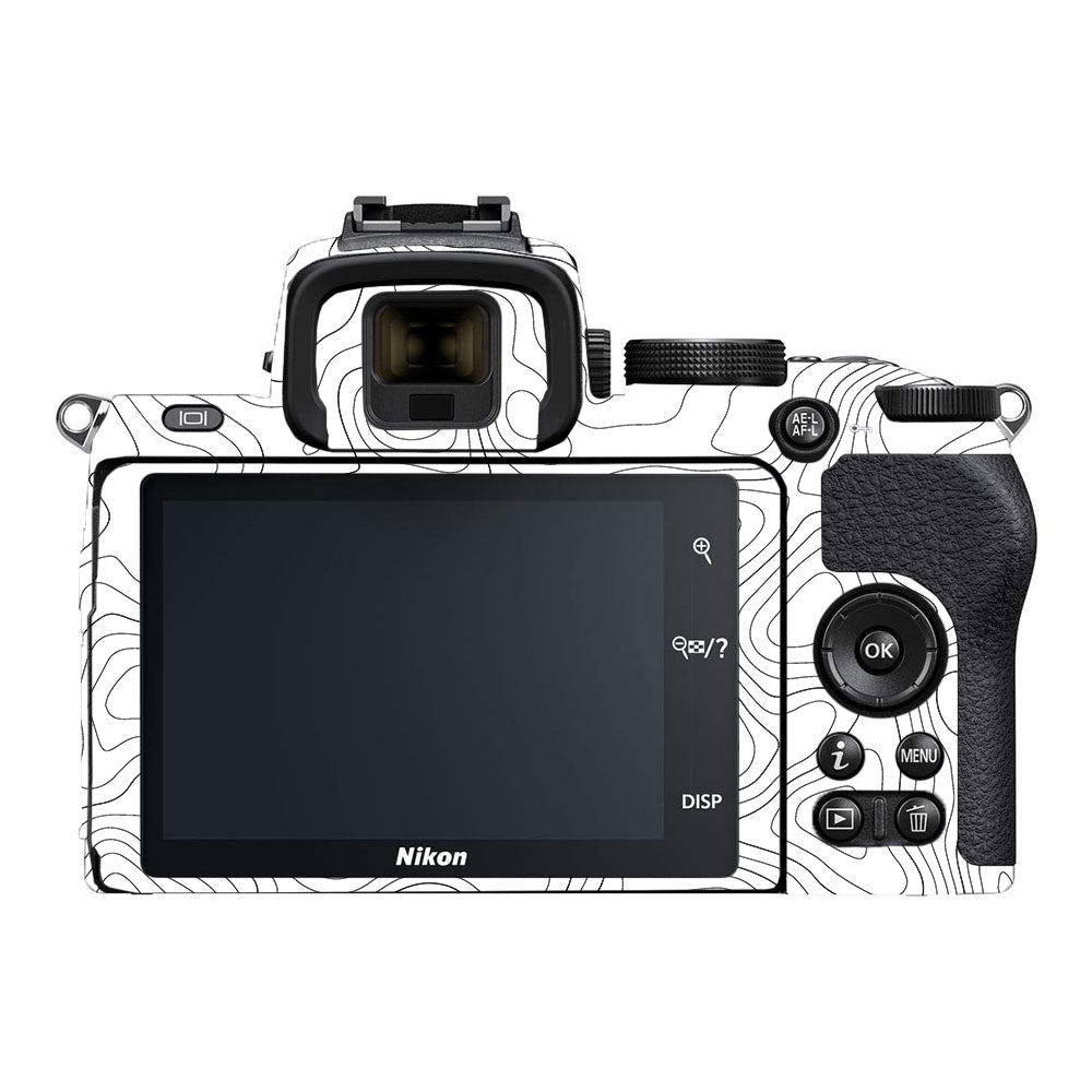 White Contour Design Nikon Z50 Camera Skin