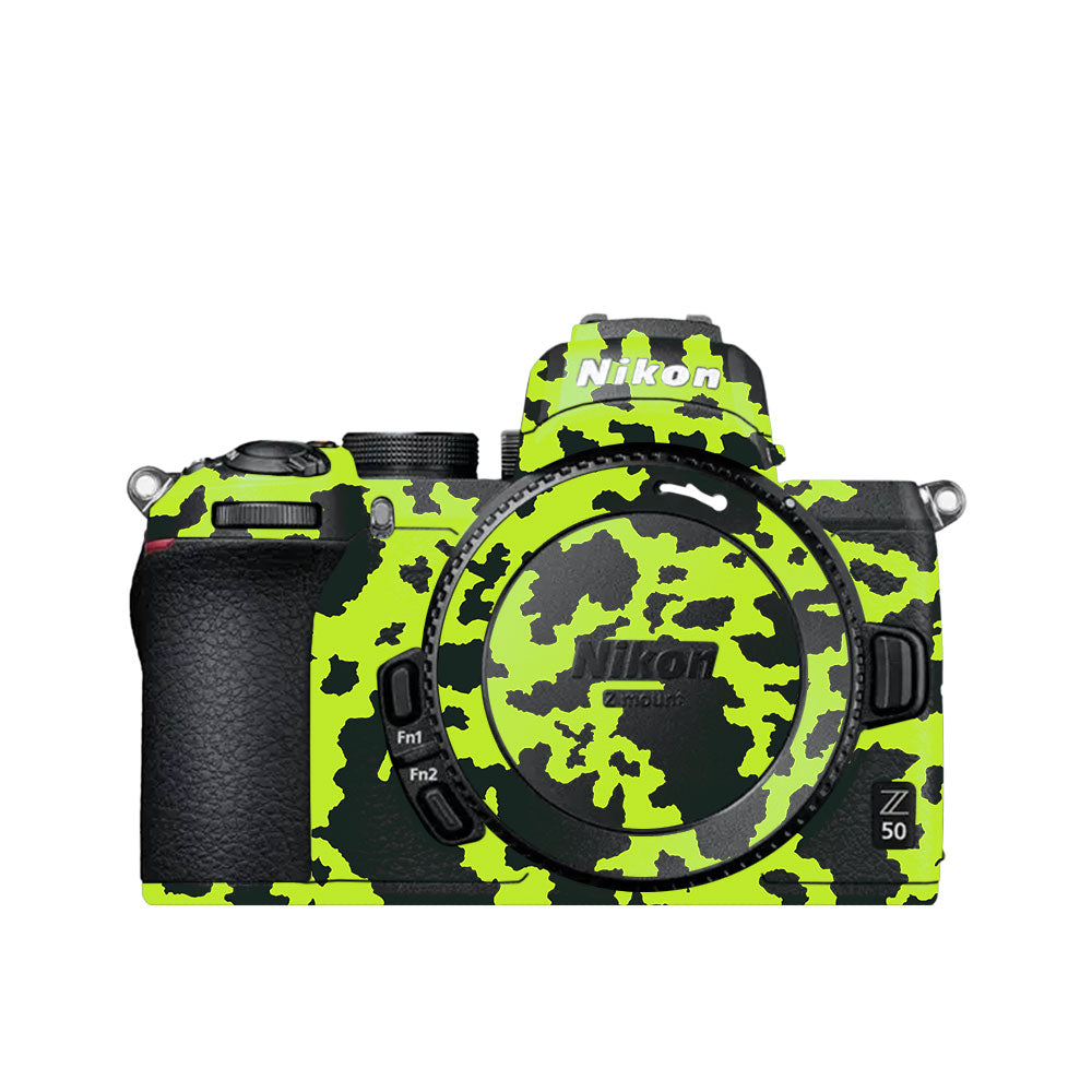 Neon Green Splatter Nikon Z50 Camera Skin