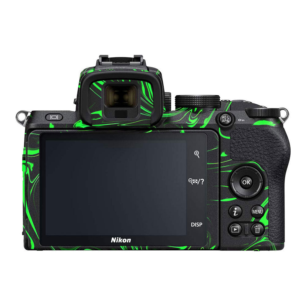 Green Liquid Pattern Nikon Z50 Camera Skin