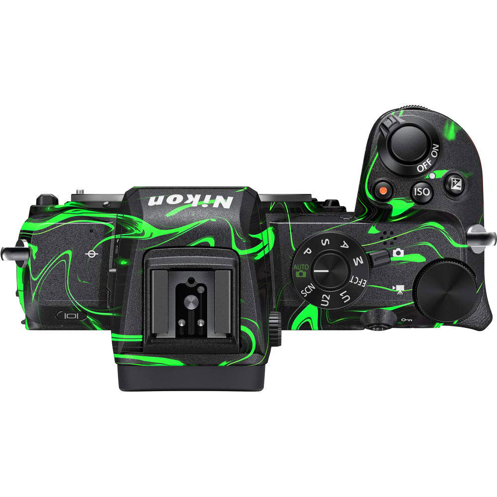 Green Liquid Pattern Nikon Z50 Camera Skin