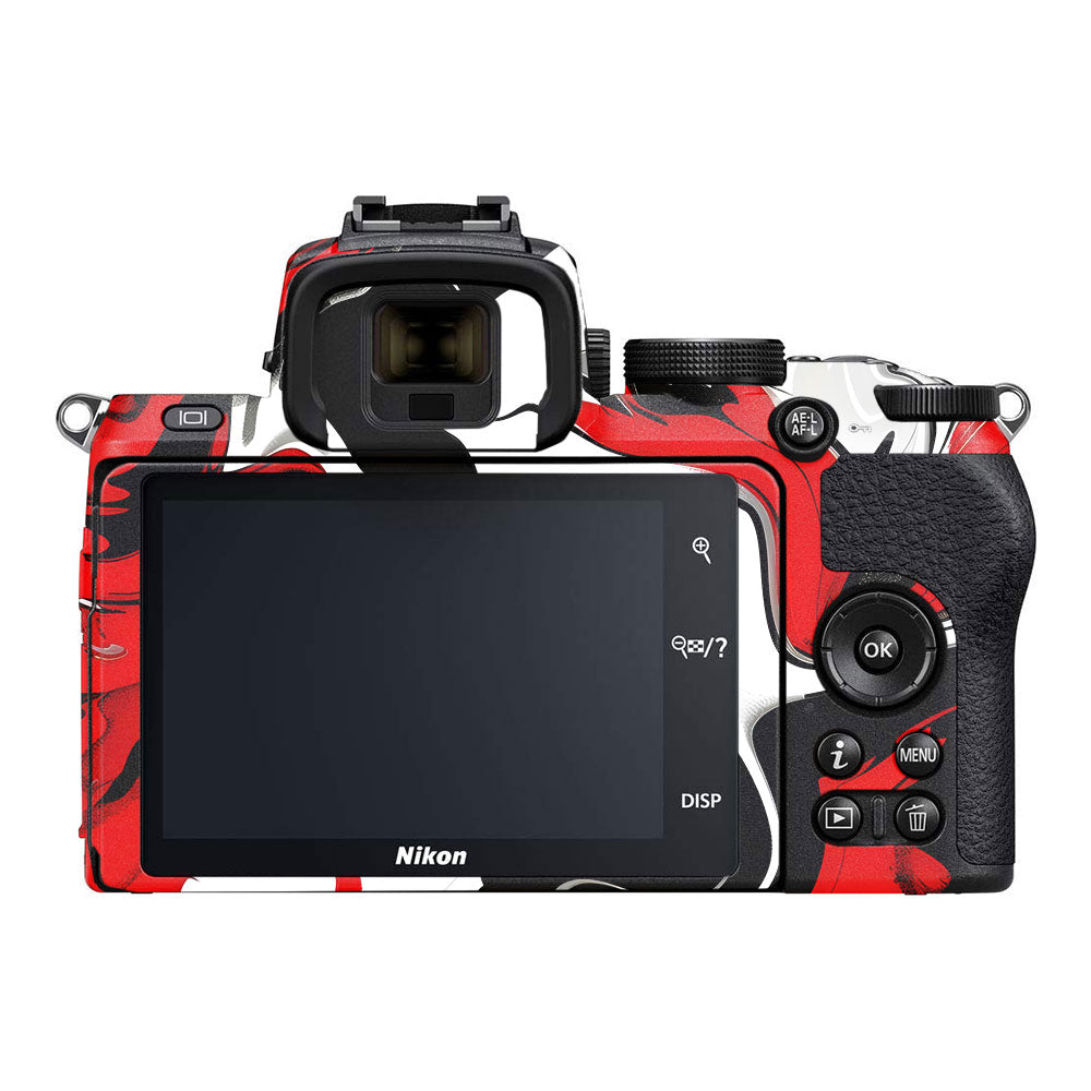 Scarlet and White Motion Nikon Z50 Camera Skin