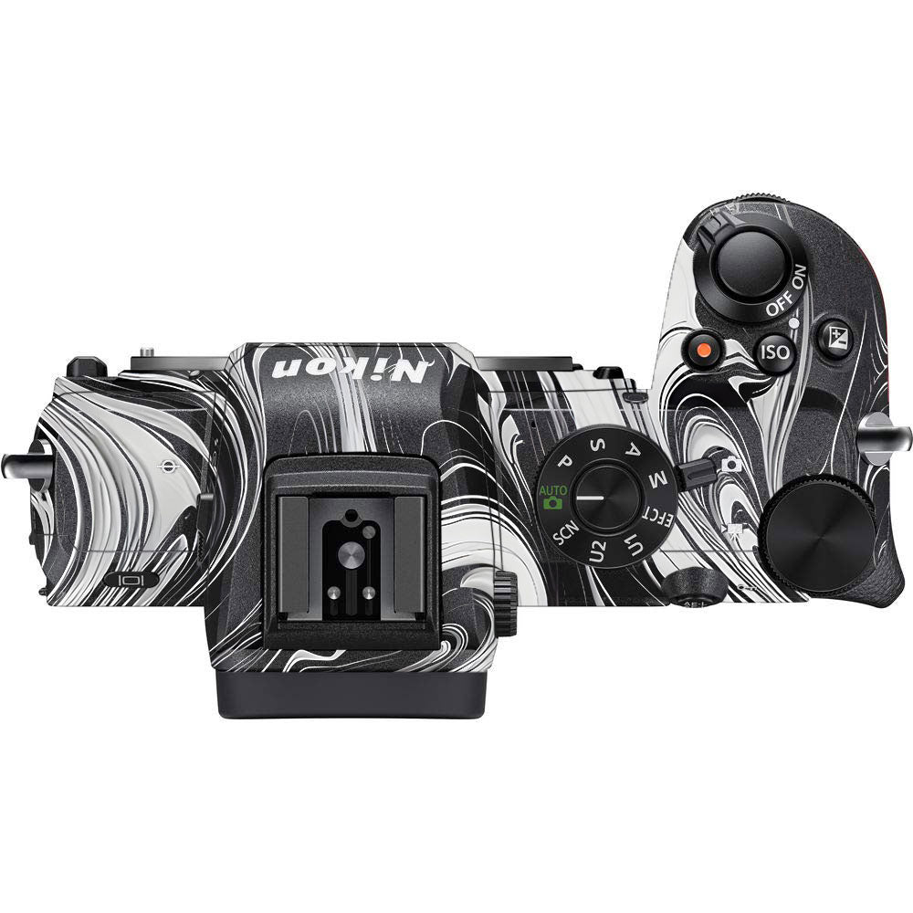 Black and White Marble Nikon Z50 Camera Skin