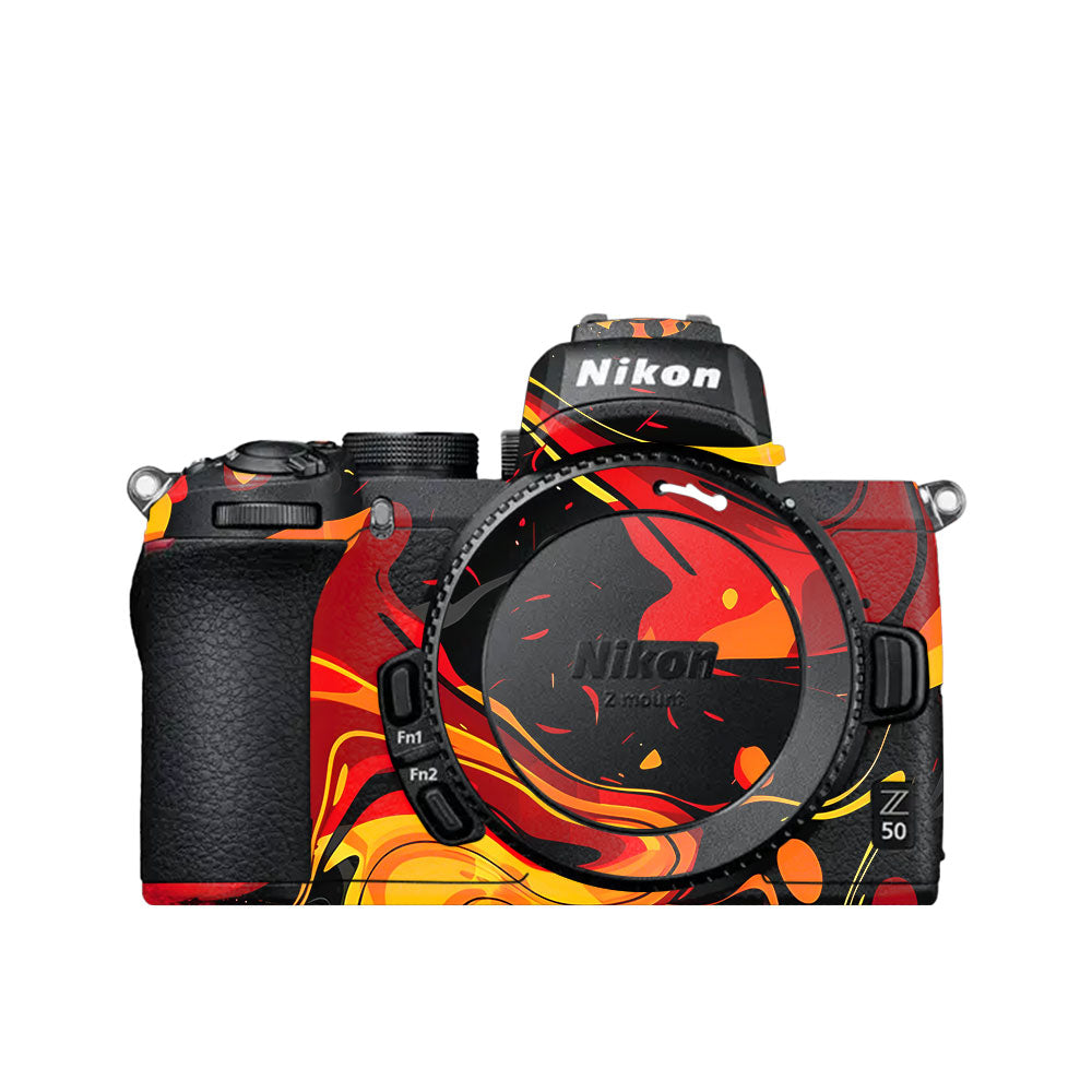 Lava Burst Nikon Z50 Camera Skin