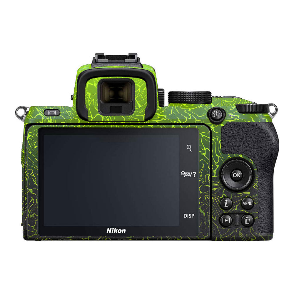 Lime Yellow to Black Gradient Nikon Z50 Camera Skin