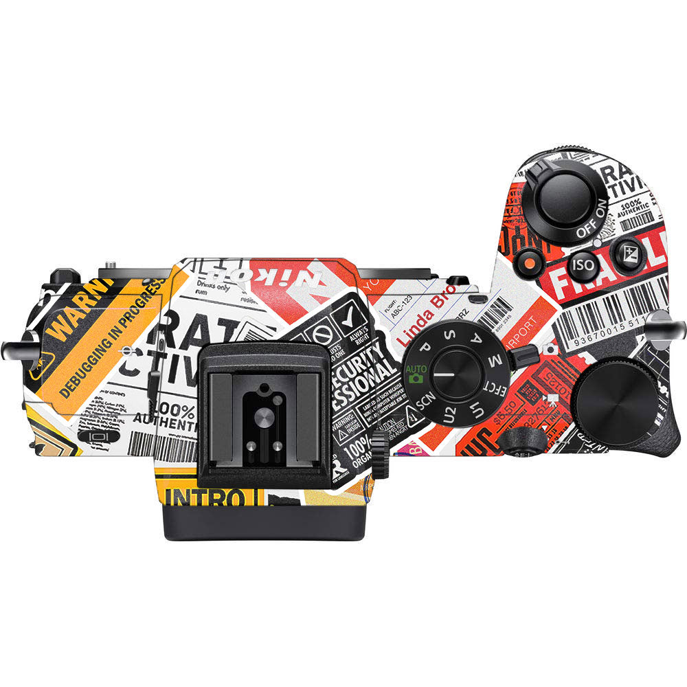 Tech Aesthetic Sticker Collage Nikon Z50 Camera Skin