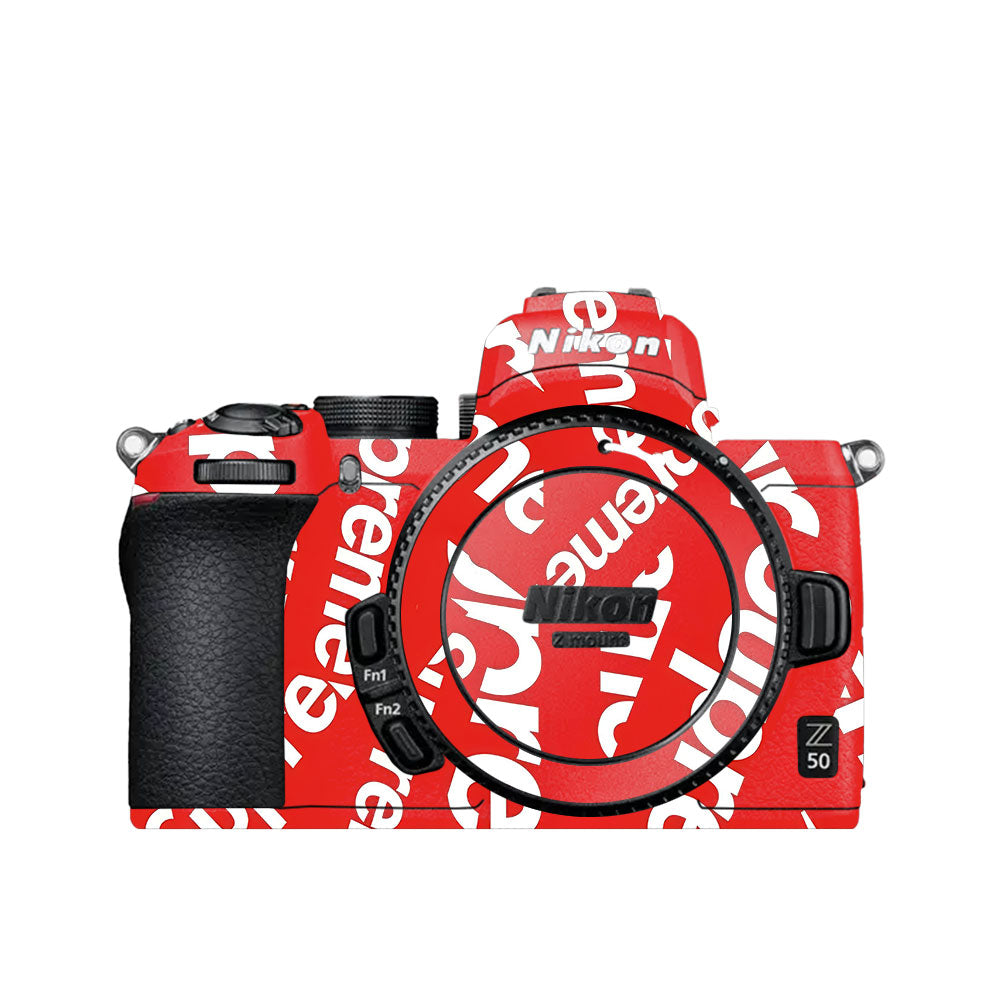 Supreme Red Nikon Z50 Camera Skin