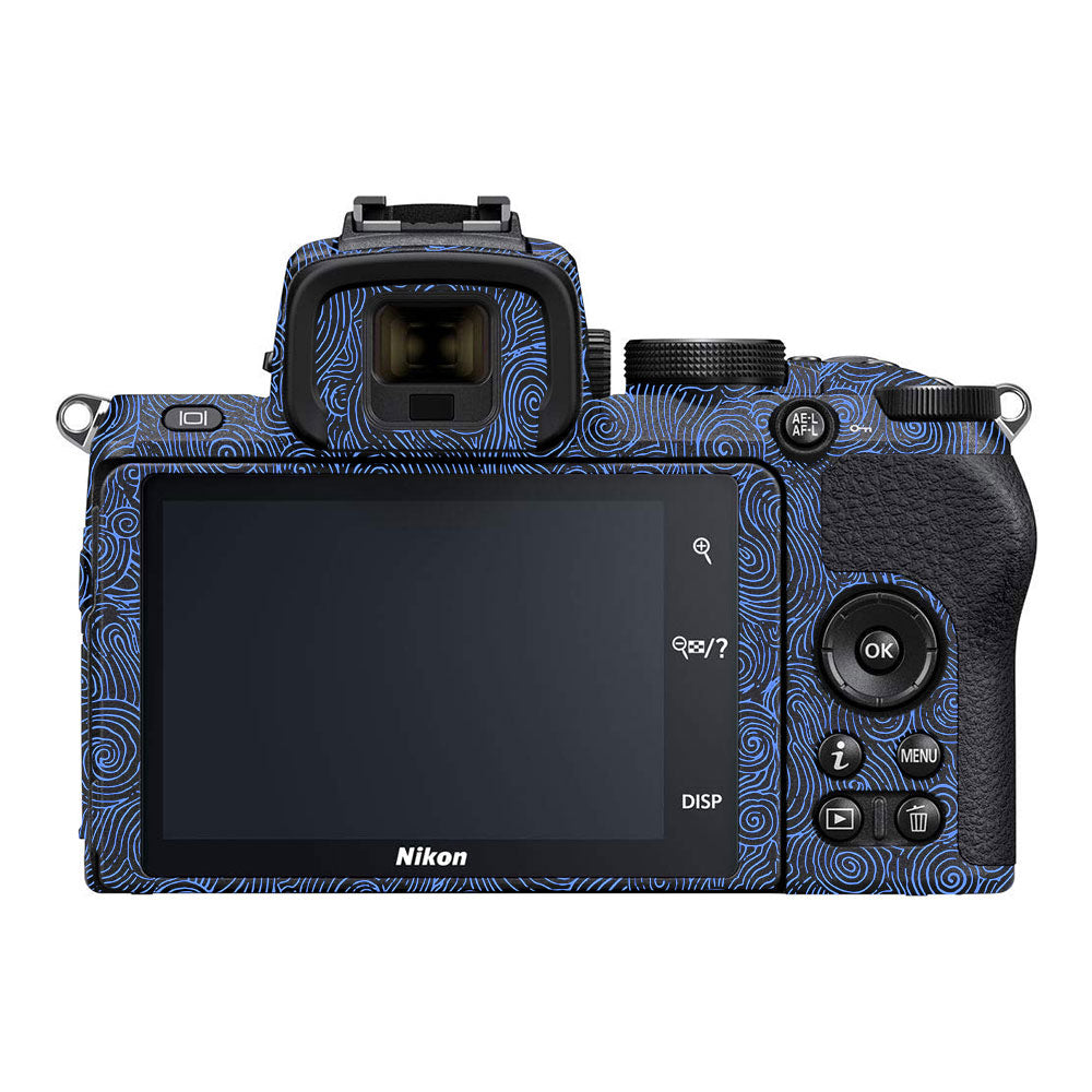 Blue Spirals Nikon Z50 Camera Skin