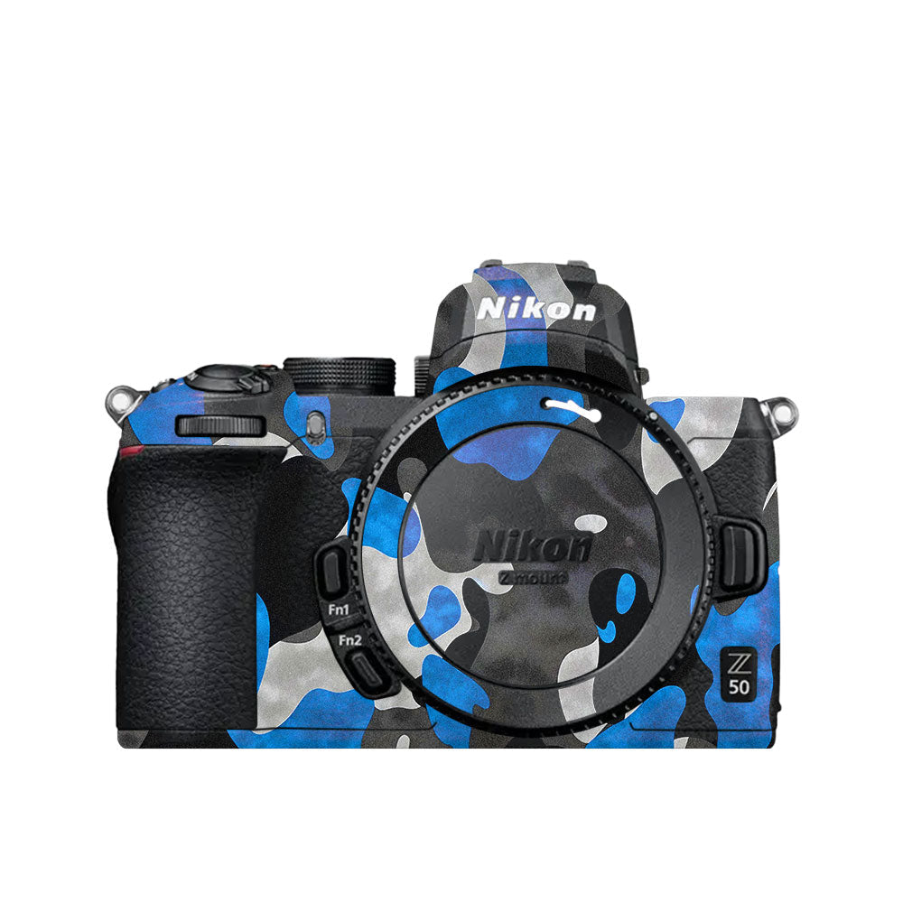 Blue Grey Camo Nikon Z50 Camera Skin