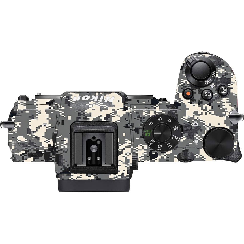 Grey Black Pixel Nikon Z50 Camera Skin