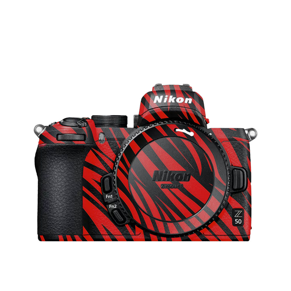 Red and Black Stripes Nikon Z50 Camera Skin