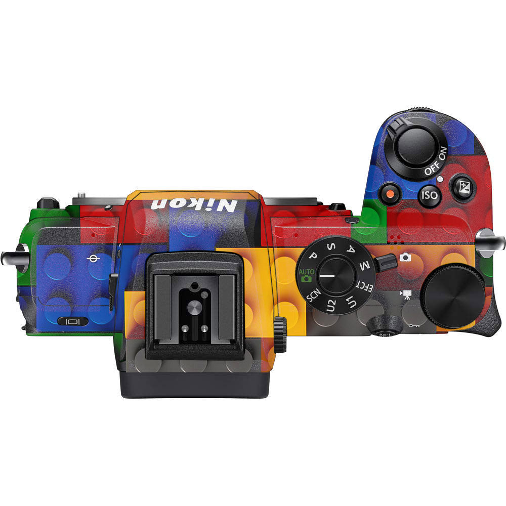 Colorful LEGO Brick Wall Pattern Nikon Z50 Camera Skin