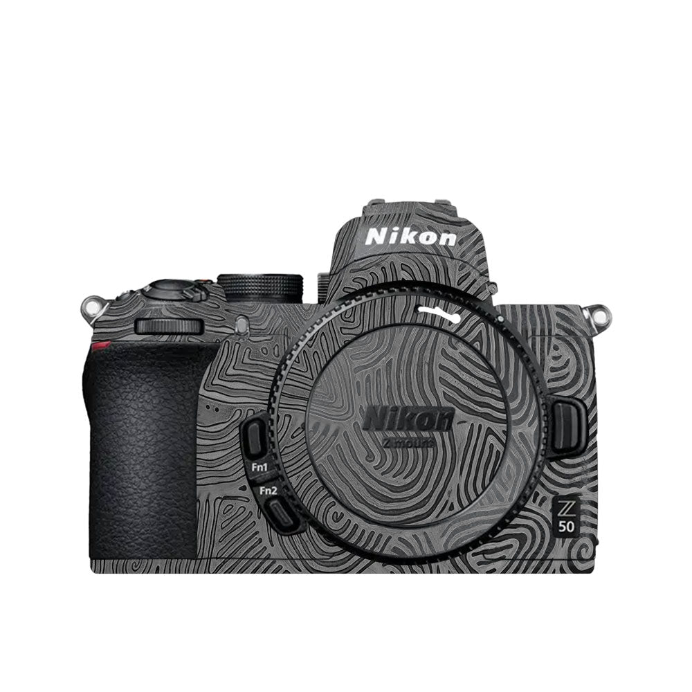 Monochrome Line Maze Nikon Z50 Camera Skin