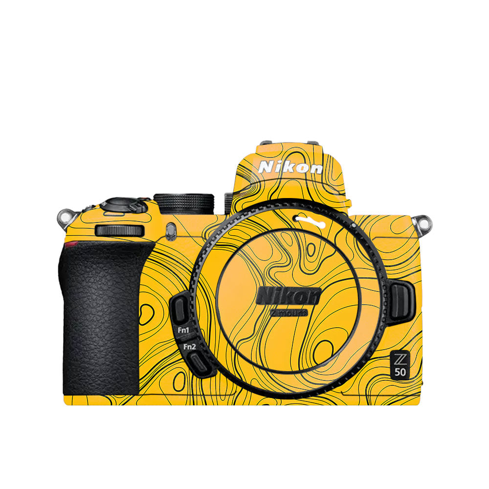 Topographic Map Pattern Nikon Z50 Camera Skin