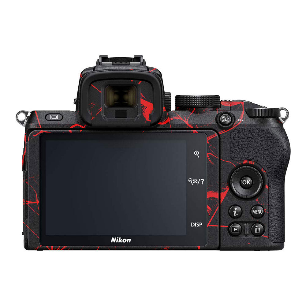 Red Neural Grid Nikon Z50 Camera Skin